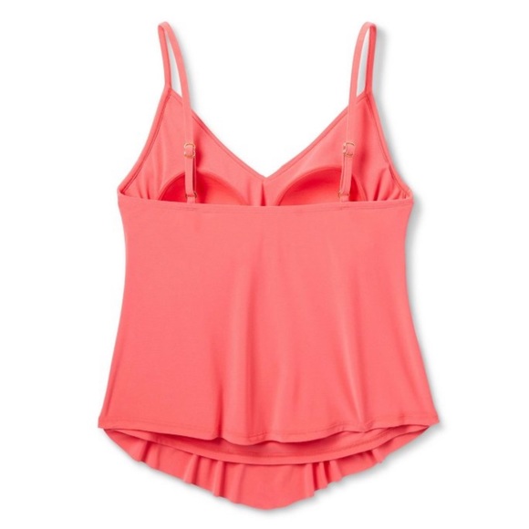 Women's Tiered Tankini Top - Aqua Green®
Coral Pink S. NWT - Picture 4 of 5